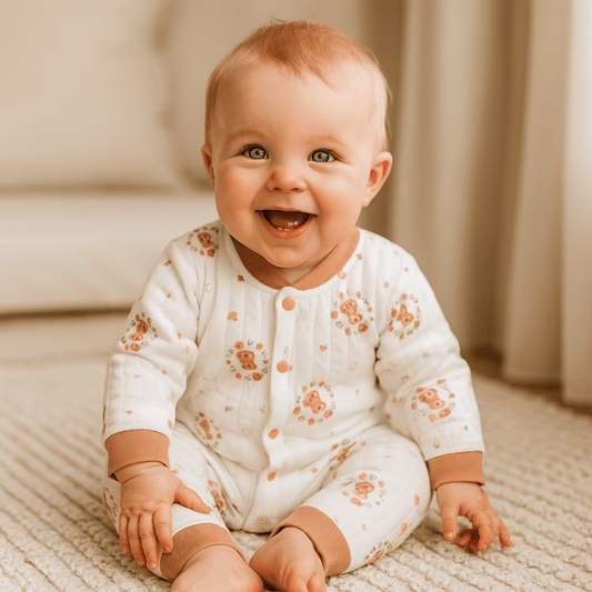 CuddleCub™ Cartoon Bear Romper