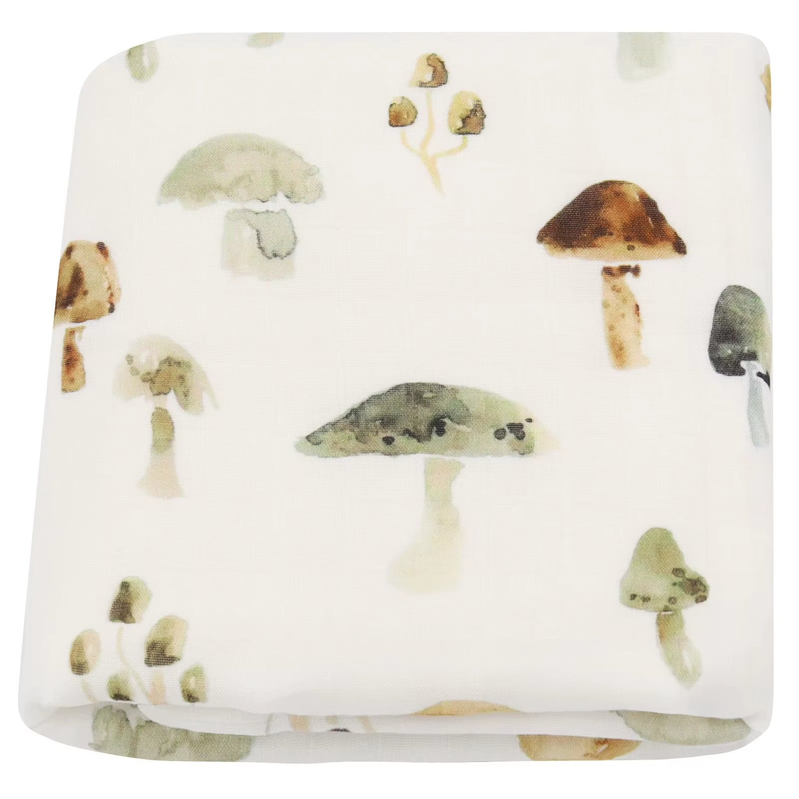 Bamboo Muslin Swaddle Blanket Baby Blankets Newborn Cotton Bedding Cover Floral Leaf Print Blankets and Diapers