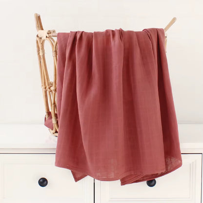 Bamboo Muslin Swaddle Blanket Baby Blankets Newborn Cotton Bedding Cover Floral Leaf Print Blankets and Diapers