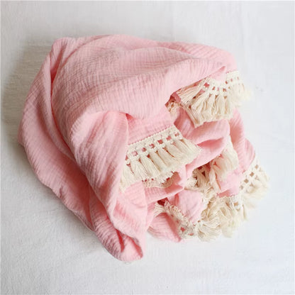 100% Cotton Baby Blankets Newborn for Boys Girls Muslin Swaddle Blankets Flower Print Bedding Quilt Swaddle